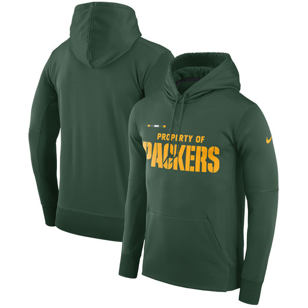 Men's Green Bay Packers Nike Property Of Performance Pullover Hoodie Green,We sell and wholesale Men's Green Bay Packers Nike Property Of Performance Pullover Hoodie Green on line form chian!